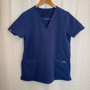 Figs Casma Technical Collection Blue Scrub Top